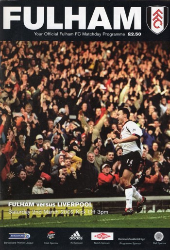 Match programme